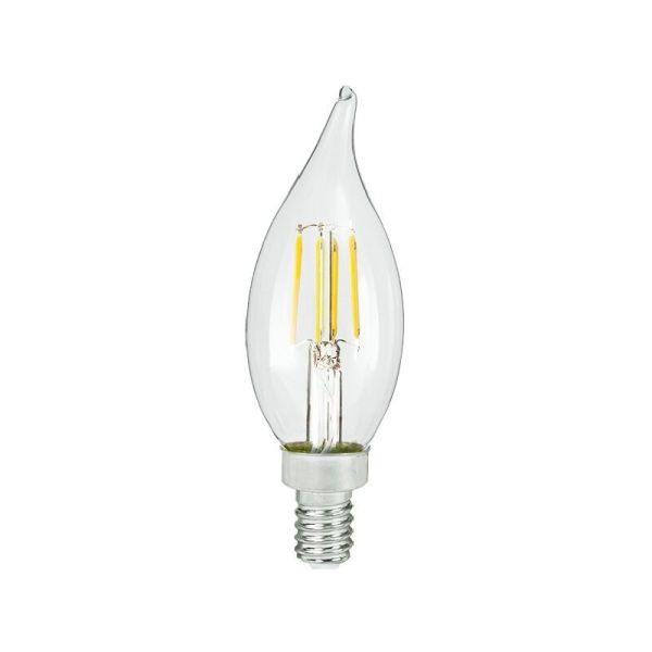 4-Pack Filament Globe E26 60W Equivalent Warm White LED Bulb